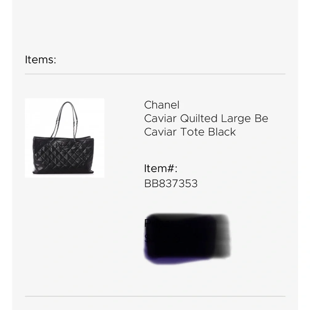 Chanel Caviar Large Be Tote- 100% authentic east west style - Picture 11 of 12